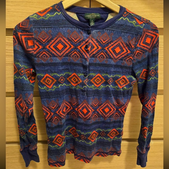 Ralph Lauren Long Sleeve Henley Top Size Small - Picture 3 of 5